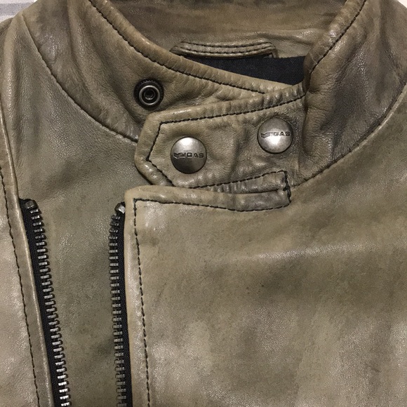 Leather biker jacket - Picture 6 of 10